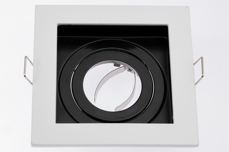 Halogenová Podhledové svítidlo GU10, Nastavitelná Čtvercová Bílá GEMINUS LUMILED