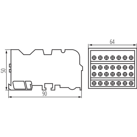 Rozvodný blok 125A KTB KTB-125-7-M KANLUX