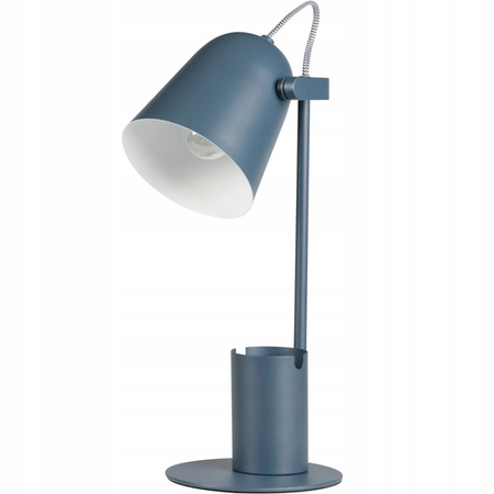 Školní noční stolní lampa + organizér Raibo E27 5W modrá KANLUX