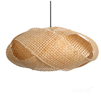 Bambusová dekorativní závěsná lampa E27 Boho Bindum Kobi