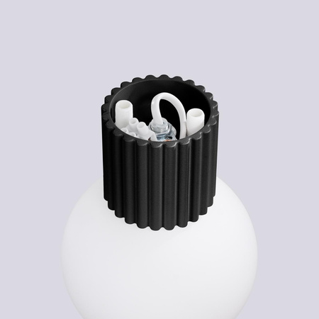 Koupelnové nástěnné svítidlo G9 Round Black Modern Matte IP44 Halo Sollux