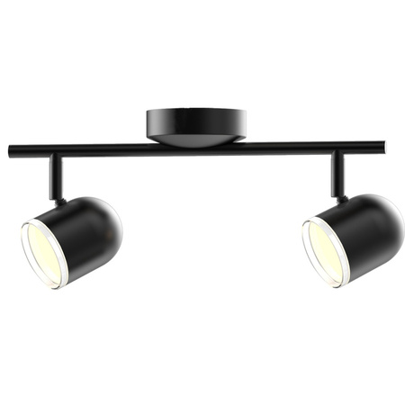 Stropní/nástěnné svítidlo nastavitelné 8.4W LED RAWI 2 černá 3000K GOLDLUX (Polux)