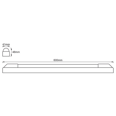 LED lampa Lineární svítidlo 12W 1320lm 4000K Neutrální bila 60cm POWER BATTEN LEDVANCE
