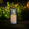 LED zahradní lampa na baterie LED LARTERN NYBORG 22cm IP44 2xAA černý kov GOLDLUX (Polux)