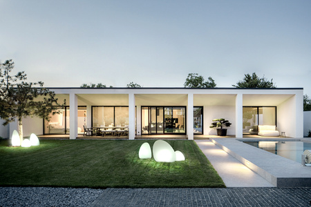 Zahradní lampa venkovní stojací E27 bílá vodotěsná IP44 STONE L 10581 Nowodvorski