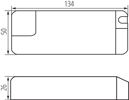 Napájecí zdroj LED ovladače 21W 0,5A bílý TIBERI KANLUX