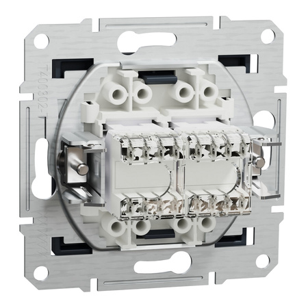 Double Computer Socket 2x RJ45 kat. 5e UTP bez rámečku Antracit SCHNEIDER ASFORA