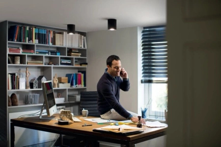 Přisazené svítidlo LED GU10 Philips myLiving Pillar Black 56330/30/PN