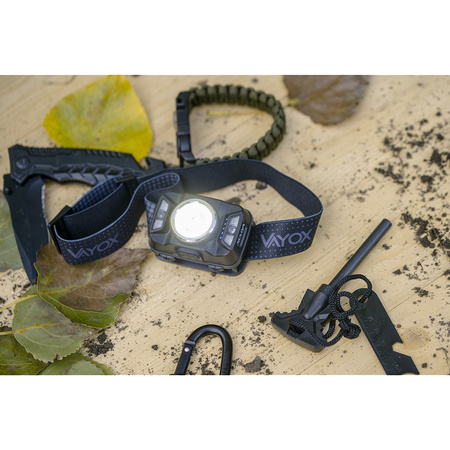 Dobíjecí LED čelovka s pohybovým senzorem XTE 5W + COB 10W VA0025 VAYOX