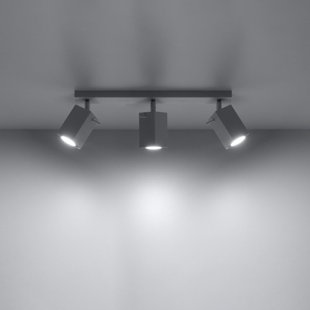 MERIDA stropní svítidlo 3xGU10 Reflektor Halogenové svítidlo Moving 45cm Bílá SOLLUX