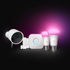 Sada Secure Camera WCA E27 + 2x kontaktní senzor + 2x žárovky Philips Hue E27 White and Color Ambiance