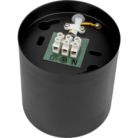 Přisazené svítidlo HALOGEN Aluminium Black SPOT TUBE 10cm pro LED GU10 Bellalux