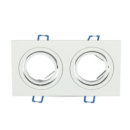 Stropní zapuštěné svítidlo 2xGU10 čtvercové bílé VT-783 V-TAC
