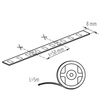 LED pásek flexibilní 4,8W/m 450lm/m 12V 3000K teplý 5m LEDS-B Kanlux