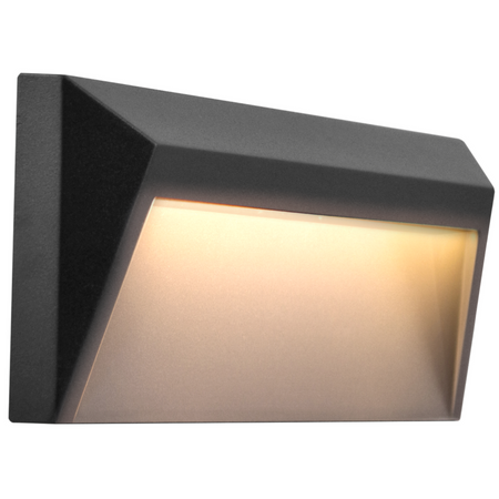 LED ZAHRADNÍ SCHODIŠŤOVÁ LAMPA HOLDEN 1.6W Neutrální bila šedá GOLDLUX (Polux)
