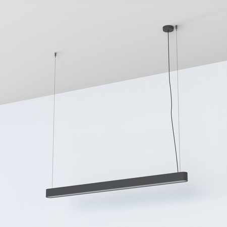 Závěsné svítidlo SOFT 7525 Nowodvorski Graphite 2xLED Tube T8 Ceiling 120x6 Modern