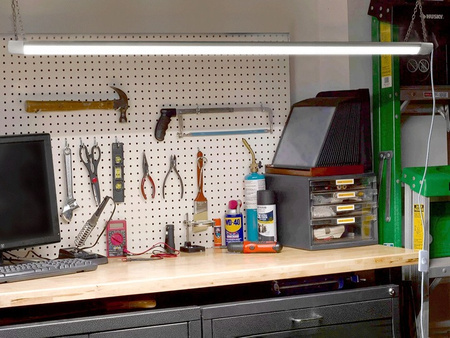 LED lineární přisazené svítidlo 18 W 6500 K studená bílá 120° bílé 60 cm Masterled