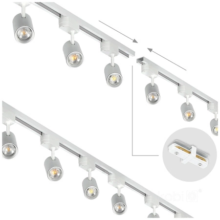 Přípojnice rovná 1 okruh Spínač vnitřní bílý Kobi