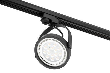 Kolejové bodové svítidlo LEON ES111 stropní svítidlo Pohyblivé černé