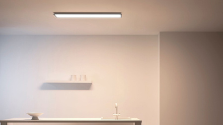 LED povrchový panel 120x30 Stropní světlo CASETON 36W Black SMART WiFi WiZ