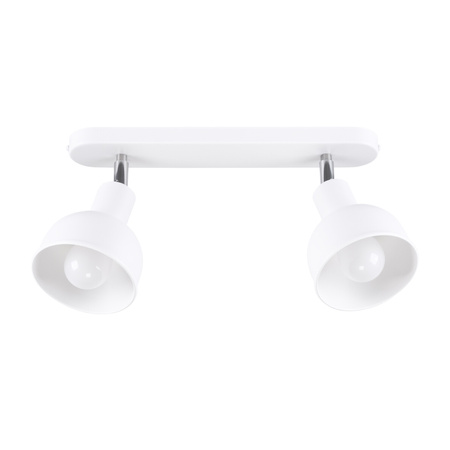 Stropní svítidlo ELBA 2xE27 Reflektor Moving white Loft SOLLUX
