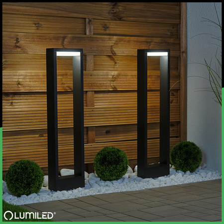 Venkovní zahradní lampa 10W, LED sloupek 60cm HOSTA LUMILED