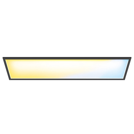 LED povrchový panel 120x30 Stropní světlo CASETON 36W Black SMART WiFi WiZ