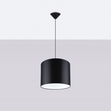 NOVA 30 E27 Black Minimalistické stropní závěsné svítidlo SOLLUX