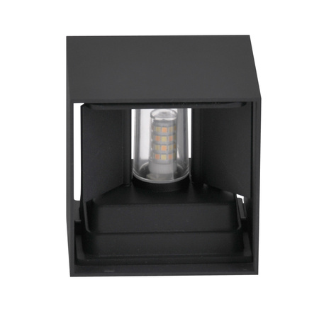 LED fasádní nástěnné svítidlo. externí svítidlo. černá G9 Up/Down s nastavitelným úhlem osvětlení KIOTO GOLDLUX (Polux)