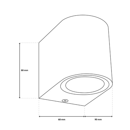 Zahradní nástěnná lampa GU10, Černá ALLIUM LUMILED