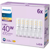 6x LED žárovka s paticí G9 3,7W = 40W 470lm 2700K teplá bílá PHILIPS