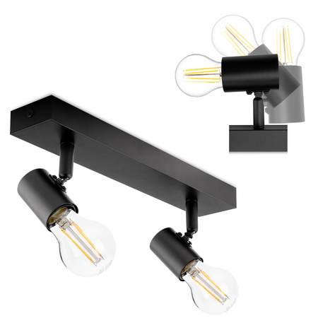 SPOT TUBA Reflektor Halogenové stropní svítidlo 2x E27 GLASA LUMILED