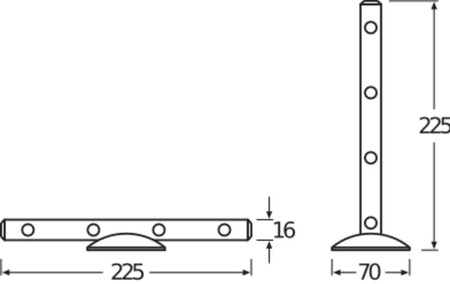 LEDSTIXX SILVER bateriová lampa 0.6W 25lm 6200K IP20 Ledvance