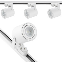 Sada osvětlovacích přípojnic 1.5 m + 3x LED reflektor GU10 bílý matný