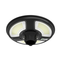 Solární LED zahradní svítidlo 10W 4000K IP65 s pohybovým senzorem a RF dálkovým ovládáním kulatá černá VT-65W V-TAC