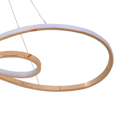 LED závěsné stropní svítidlo závěsné 50W 7800lm 4000K neutrální zlatá Zumba Sanico Goldlux