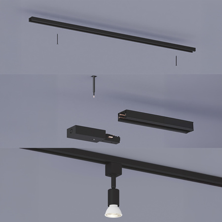 Sada závěsné lišty LED GU10 jednofázová černá EasyLink Tobia Philips