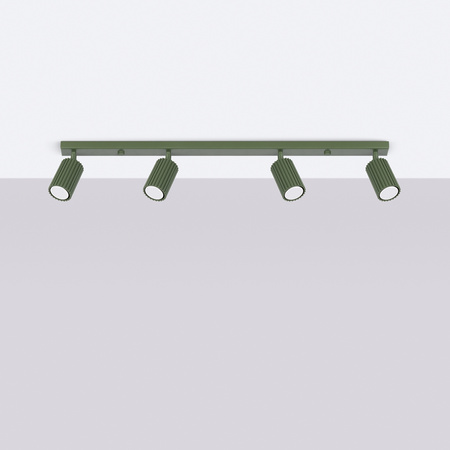 Bodové reflektorové stropní svítidlo Tuba 4x GU10 Olive Carbon Deep Space SL.1622 Sollux