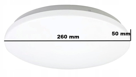 LED stropní nástěnné svítidlo kulaté 12W 840lm 4000K IP44