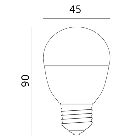 LED žárovka E27 9W 900lm 4000K neutrální bílá 200° KOBI