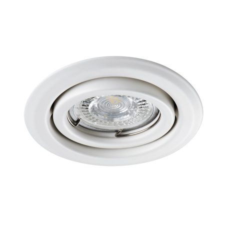 LED GU5.3 GU10 Kruhové bílé halogenové bodové svítidlo Alor Kanlux s nastavitelnou výškou pod omítku