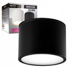 GRANDI LED přisazené halogenové stropní svítidlo GX53 IP54 kruhová trubice černá