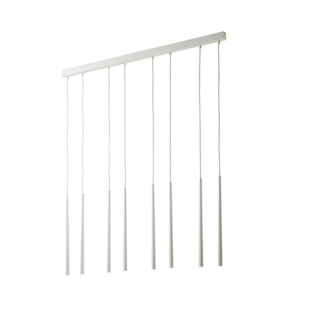 PIANO WHITE Icicle Pendant Ceiling Lamp White Modern 8xG9 6429 TK Lighting