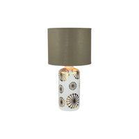 Stolní noční lampa E27 zlatá moderní Ginger 6030 Rabalux