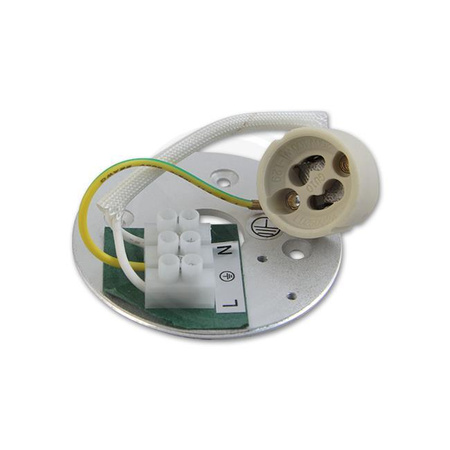 Halogenová bodová trubka pro povrchovou montáž. pohyblivý držák GU10. kulatý. bílý. 84 mm