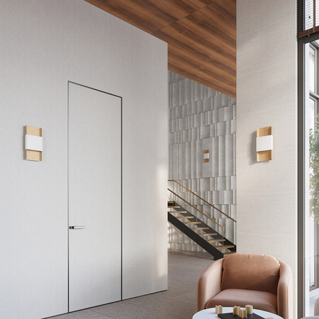 Nástěnné svítidlo DURLIN 2xG9 Zlatá bílá Moderní SOLLUX