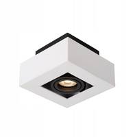 Halogenová výbojka s reflektorem pro povrchovou montáž Spot GU10 Square Movable White Black Nemo Masterled