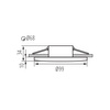 LED GU5.3 GU10 Kruhové bílé IP65 Droxy Kanlux Halogenové bodové svítidlo pro zápustnou montáž