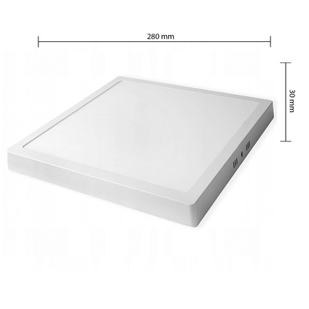 LED panelové stropní svítidlo 24W 1920lm 4000K neutrální povrchová montáž čtvercová bílá Proma Masterled