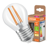 LED žárovka P45 Ball E27 3,8W = 60W 806lm 2700K Warm 320° 213lm/W CLASSIC ENERGETIC EFFICIENCY Osram